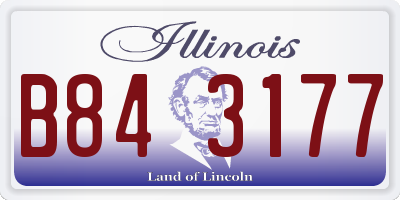 IL license plate B843177
