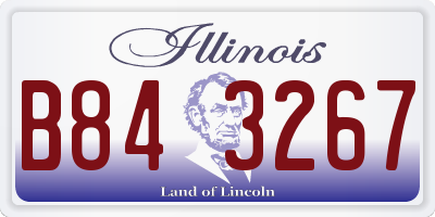 IL license plate B843267