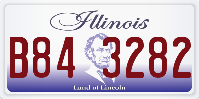 IL license plate B843282