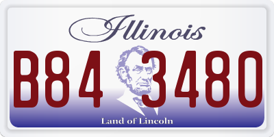 IL license plate B843480