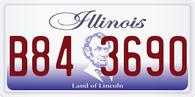 IL license plate B843690