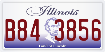 IL license plate B843856