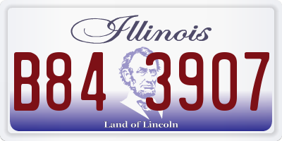 IL license plate B843907