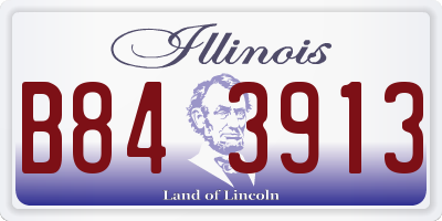 IL license plate B843913