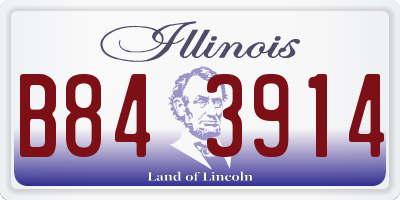 IL license plate B843914