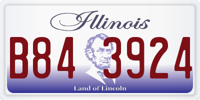IL license plate B843924