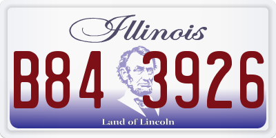 IL license plate B843926