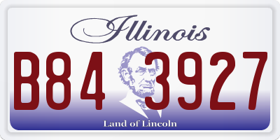 IL license plate B843927