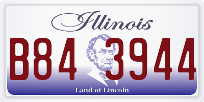 IL license plate B843944