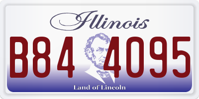 IL license plate B844095
