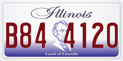 IL license plate B844120
