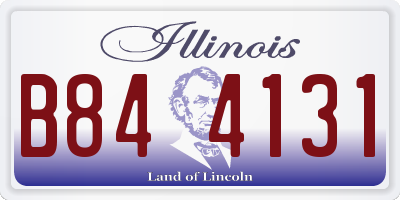 IL license plate B844131