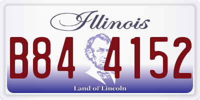 IL license plate B844152