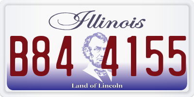 IL license plate B844155