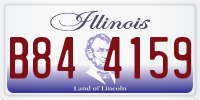 IL license plate B844159