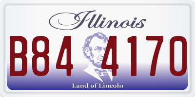 IL license plate B844170