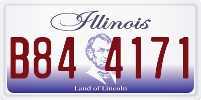 IL license plate B844171