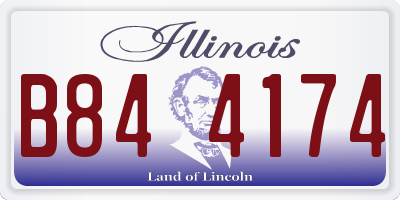 IL license plate B844174