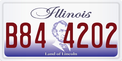 IL license plate B844202