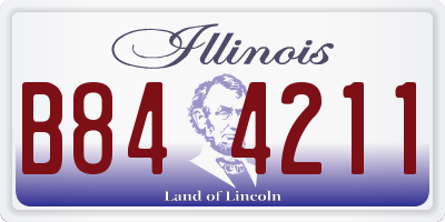 IL license plate B844211
