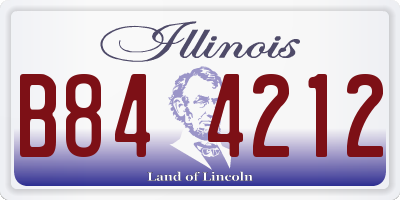 IL license plate B844212