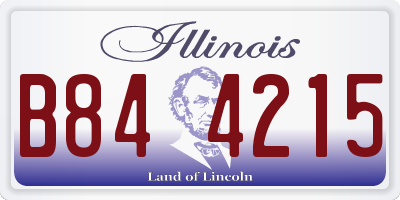 IL license plate B844215