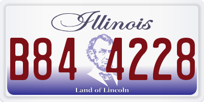 IL license plate B844228