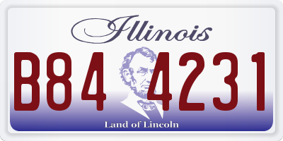 IL license plate B844231