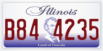 IL license plate B844235