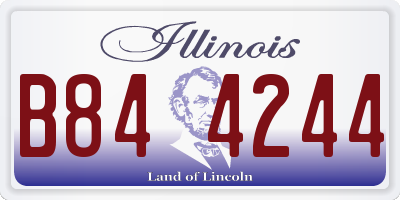 IL license plate B844244