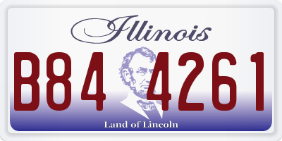 IL license plate B844261
