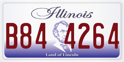 IL license plate B844264
