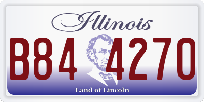 IL license plate B844270