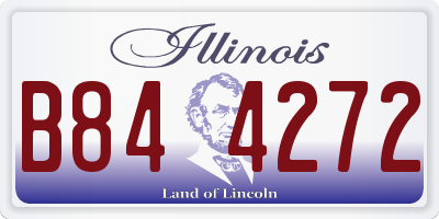 IL license plate B844272