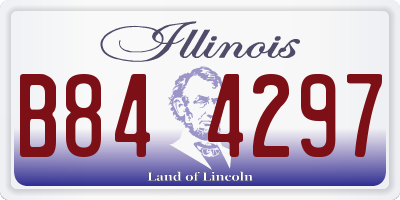 IL license plate B844297