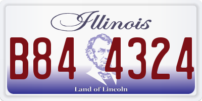 IL license plate B844324