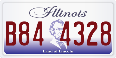 IL license plate B844328