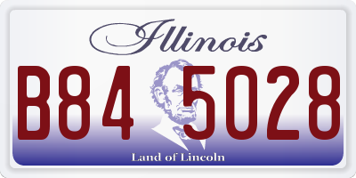 IL license plate B845028