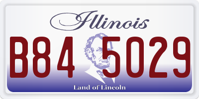 IL license plate B845029