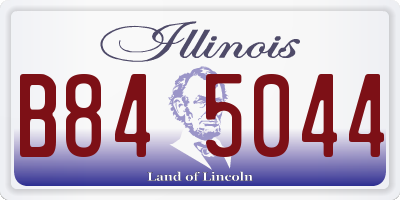IL license plate B845044