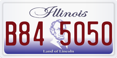 IL license plate B845050
