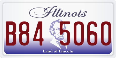 IL license plate B845060