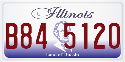 IL license plate B845120