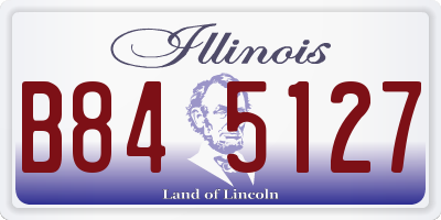 IL license plate B845127
