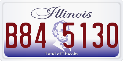 IL license plate B845130