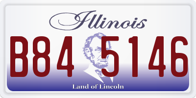 IL license plate B845146
