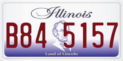 IL license plate B845157
