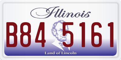 IL license plate B845161