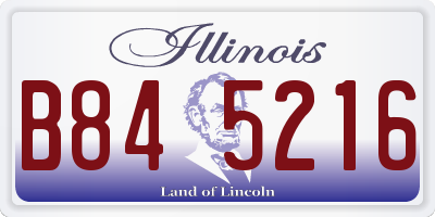 IL license plate B845216