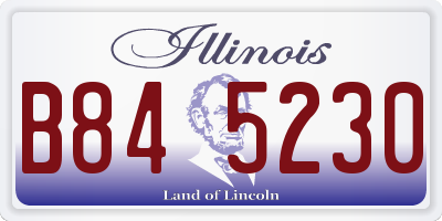 IL license plate B845230
